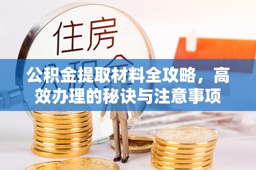 沙雅公积金提取材料全攻略，高效办理的秘诀与注意事项