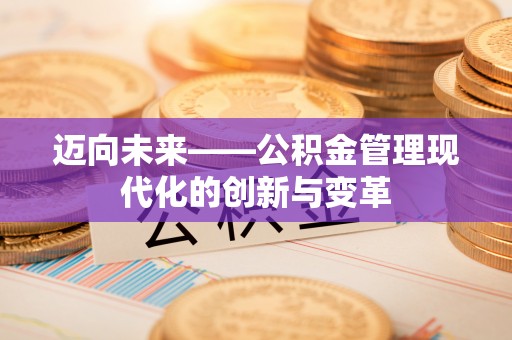 德阳迈向未来——公积金管理现代化的创新与变革