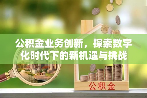 双辽公积金业务创新，探索数字化时代下的新机遇与挑战