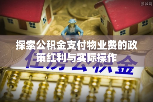 崇左探索公积金支付物业费的政策红利与实际操作