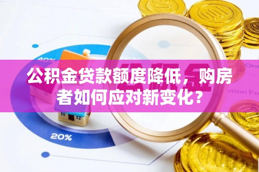 卫滨公积金贷款额度降低，购房者如何应对新变化？