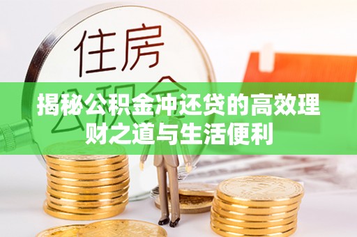 尼勒克揭秘公积金冲还贷的高效理财之道与生活便利