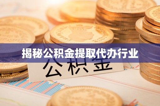 丽江揭秘公积金提取代办行业