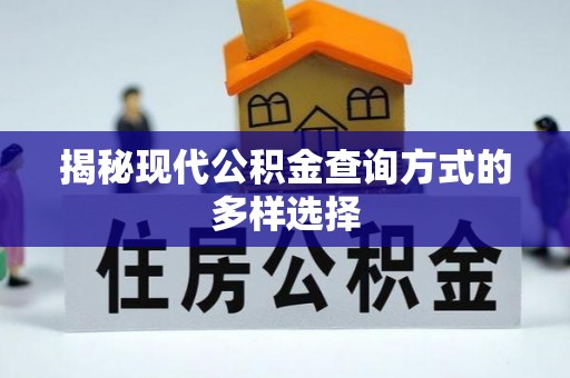 柯坪揭秘现代公积金查询方式的多样选择