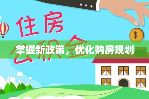 饶河掌握新政策，优化购房规划