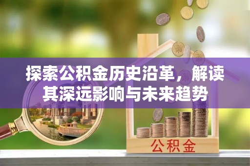 彭水探索公积金历史沿革，解读其深远影响与未来趋势